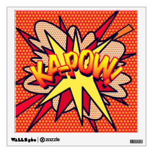 KA-POW Fun Retro Comic Book Pop Art Wall Decal
