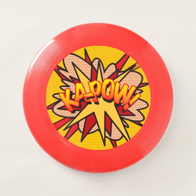 KA-POW Fun Retro Comic Book Pop Art Wham-O Frisbee (Front)
