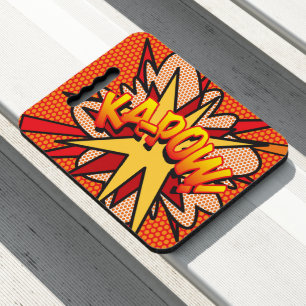 KA-POW Fun Retro Comic Book Seat Cushion