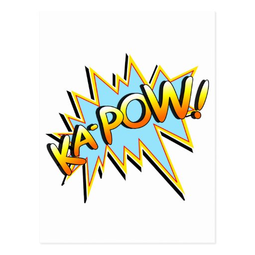 Ka-Pow Postcard | Zazzle