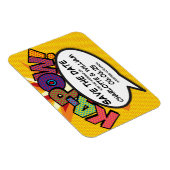 KA-POW Save the Date Fun Modern Colorful Magnet (Right Side)