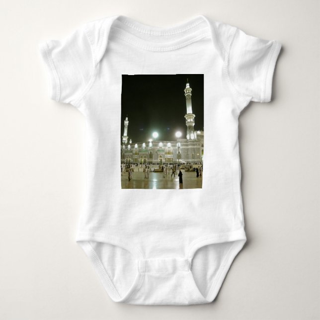Kaaba Kaba Mekka Mecca Islam Allah Moslem Muslim Baby Bodysuit (Front)