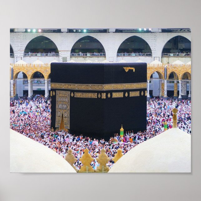 Kaaba Mecca Arafa Pilgrimage Hajj Saudi Arabia Poster (Front)