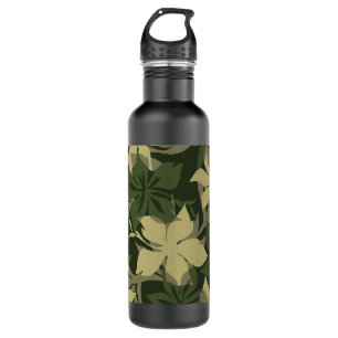 Kaanapali Camo Hawaiian Hibiscus Tonal Water Bottle