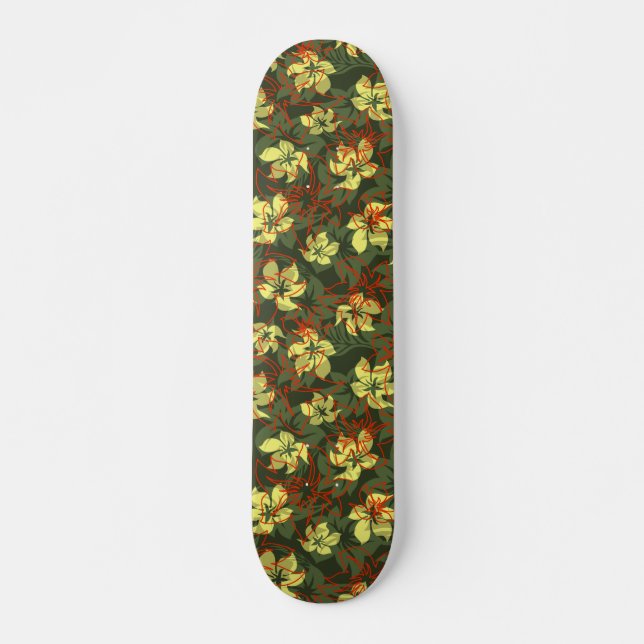 Kaanapali Camo Hawaiian Skateboard Deck (Front)
