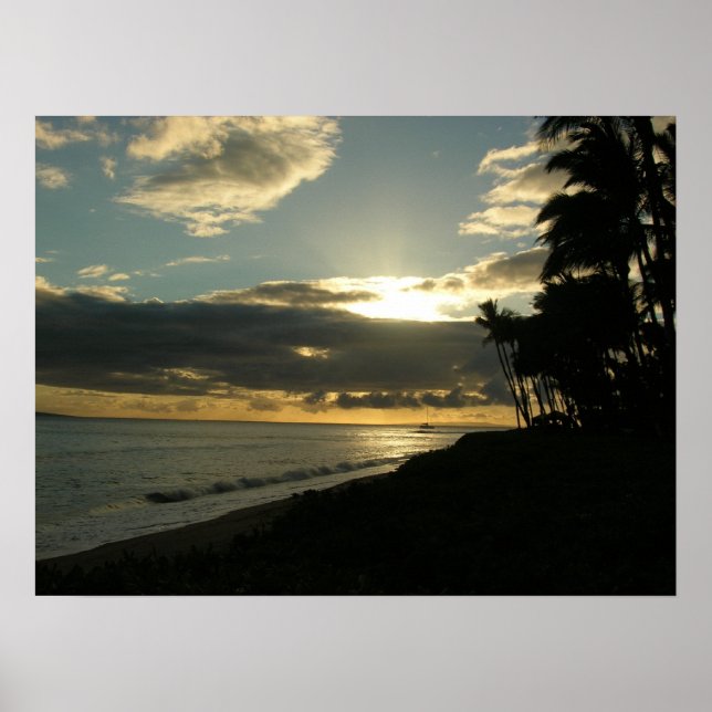 Ka'anapali sunset poster (Front)