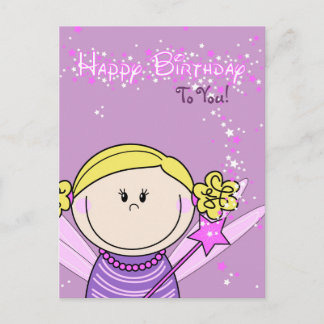 kaart - happy birthday - engeltje postcard