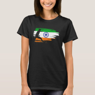 Kabaddi Indian Sports Indian Flag T-Shirt