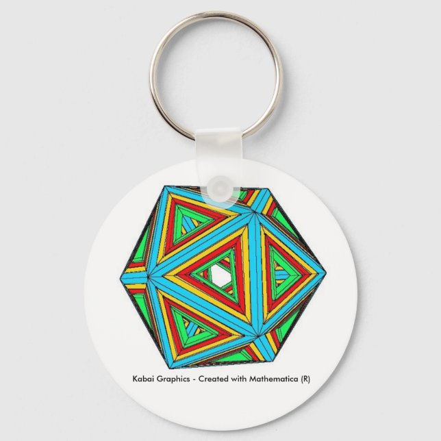 Kabai Graphics - Created with Mathematica (R) Keychain (Front)