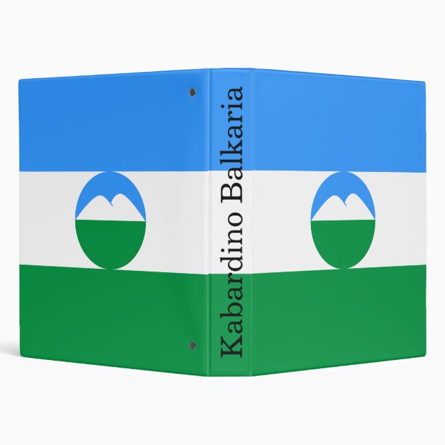 Kabardino Balkaria Flag 3 Ring Binder (Background)