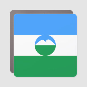 Kabardino Balkaria Flag Car Magnet