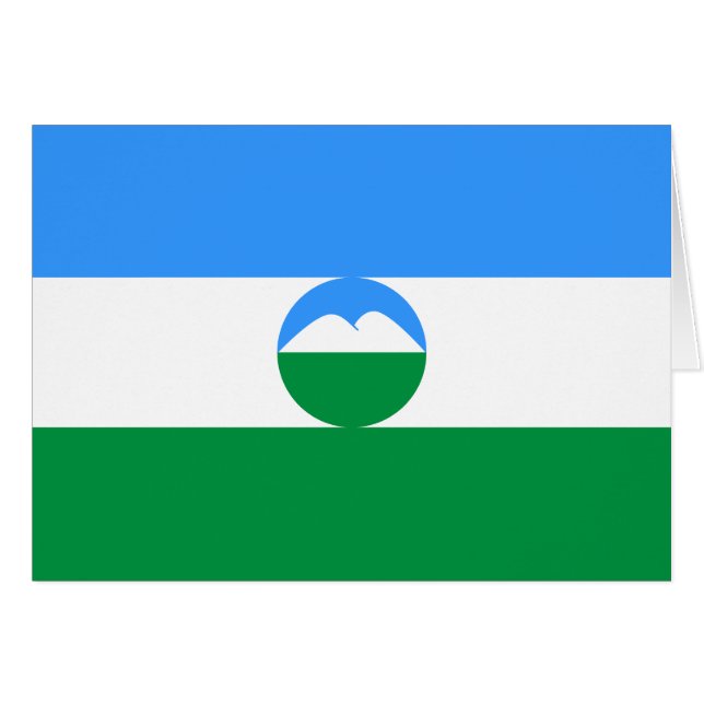 Kabardino Balkaria Flag Cards (Front Horizontal)