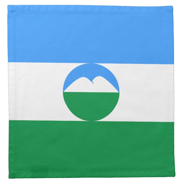 Kabardino Balkaria Flag Cloth Napkin (Front)