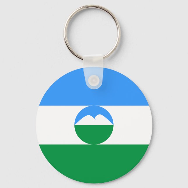 Kabardino Balkaria Flag Keychain (Front)