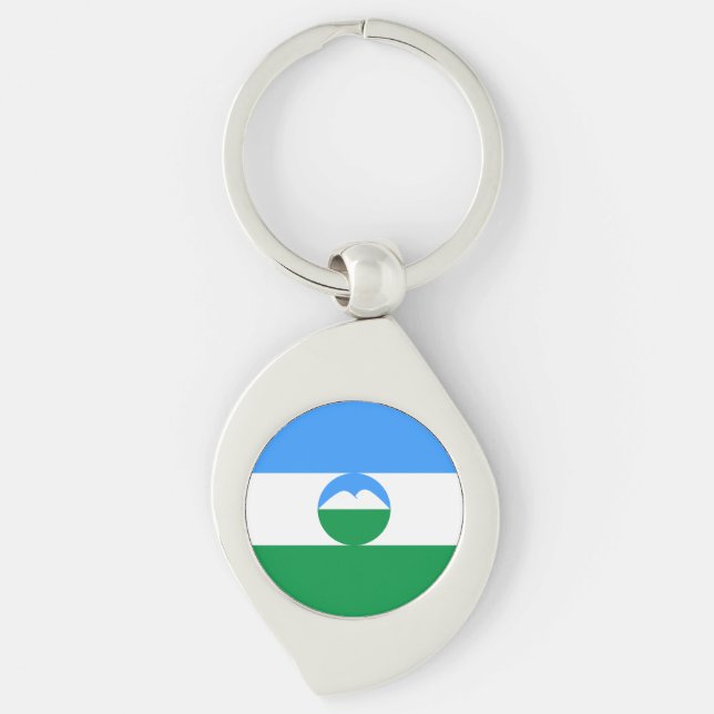 Kabardino Balkaria Flag Keychain (Front)