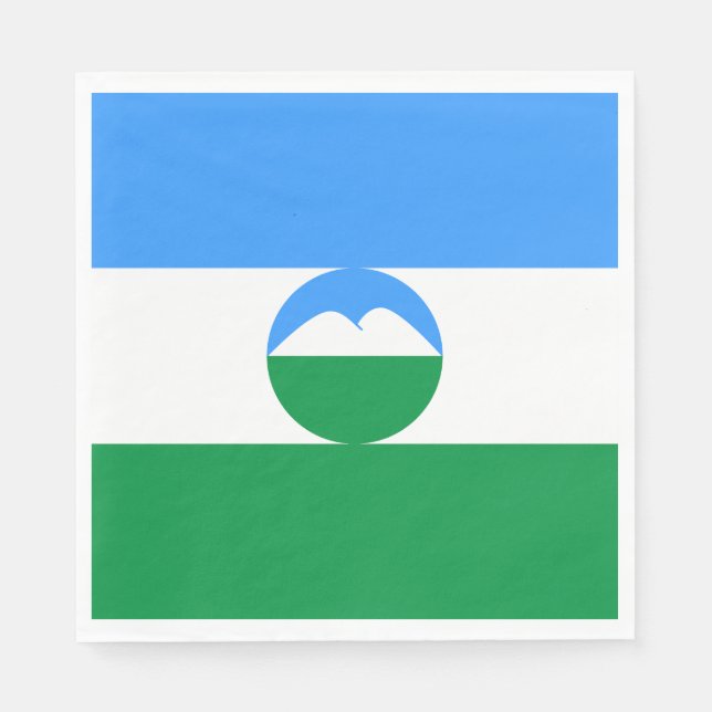 Kabardino Balkaria Flag Napkins (Front)