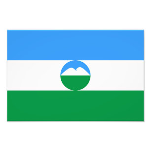 Kabardino Balkaria Flag Photo Print