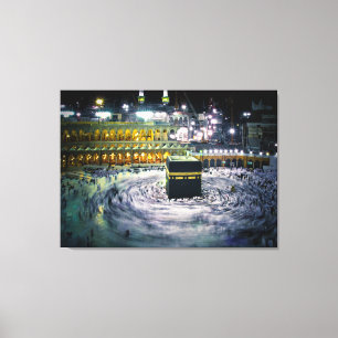 Kabbah at night canvas print