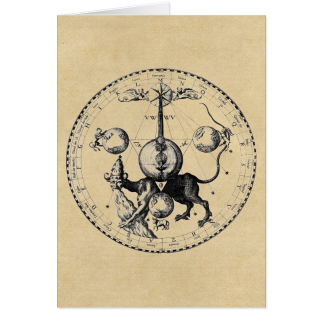 Kabbalah Mandala Greeting Card (Front)