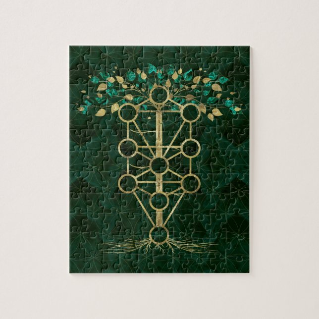 Kabbalah The Tree of Life - Etz Hayim Jigsaw Puzzle (Vertical)