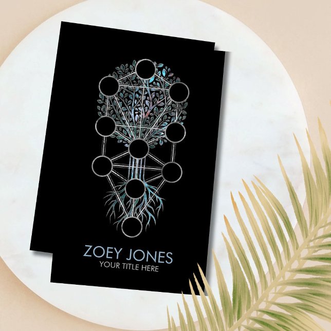 Kabbalah The Tree of Life Ornament Business Card (Creator Uploaded)