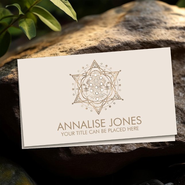 Kabbalah The Tree of Life Sacred Geometry Ornament Business Card (Creator Uploaded)