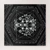 Kabbalah The Tree of Life Sacred Geometry Ornament Jigsaw Puzzle | Zazzle