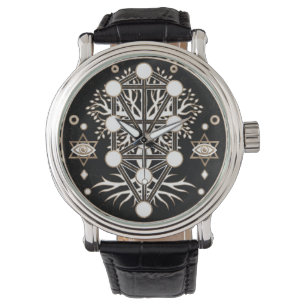 Kabbalah The Tree of Life Sacred Geometry Ornament Watch