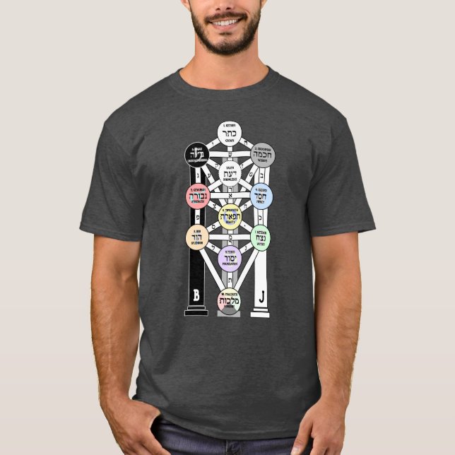 Kabbalah Tree Of Life T-Shirt (Front)