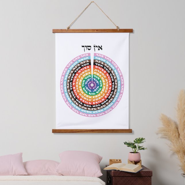 Kabbalistic Creation - Hebrew Queer Sefirot   Hanging Tapestry (Bedroom)
