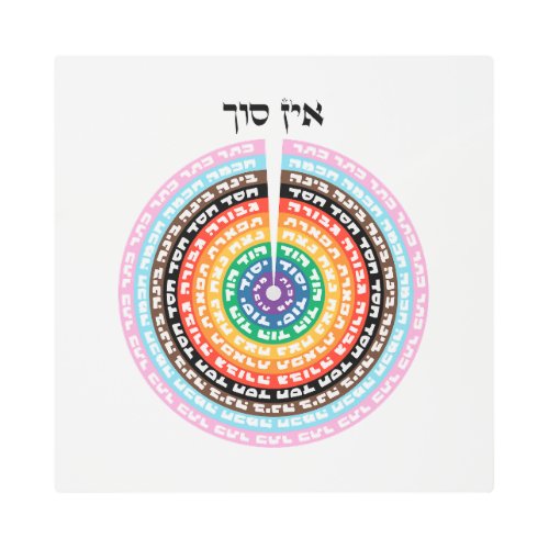 Kabbalistic Creation _ Hebrew Queer Sefirot  Metal Print