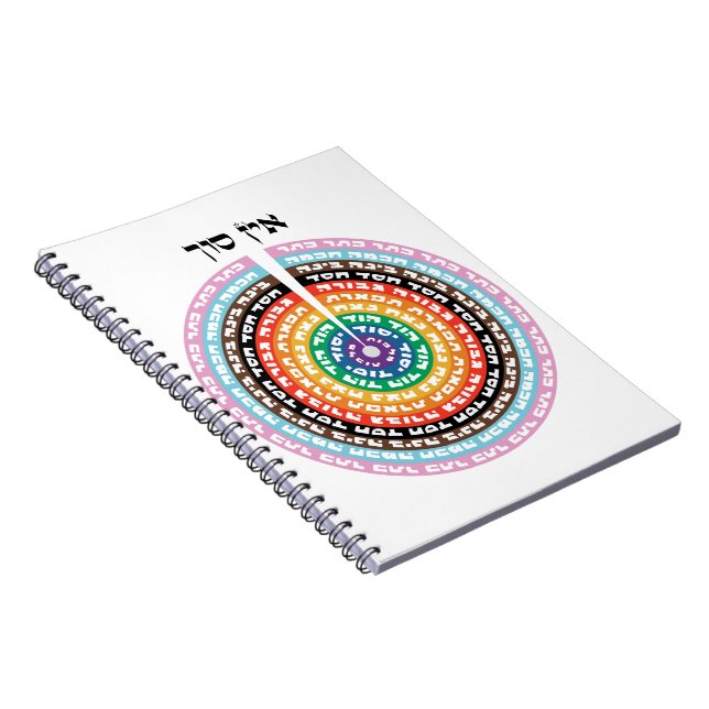 Kabbalistic Creation - Hebrew Queer Sefirot  Notebook (Right Side)