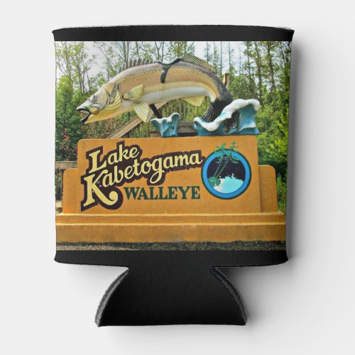 Kabetogama Lake Walleye Custom Can Cooler