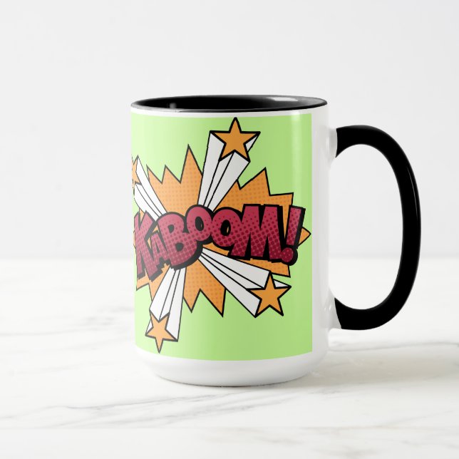 Kaboom! cartoon effect mug (Right)