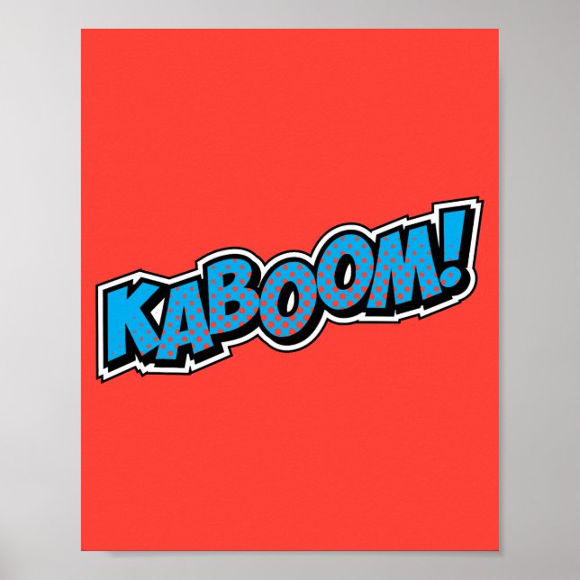 Kaboom! Explosive Pop Art Comic Blast Poster (Front)
