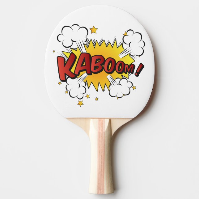 Kaboom Ping Pong Paddle (Front)