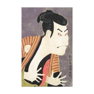 Kabuki Actor Ōtani Oniji as Yakko Edobei woodblock Canvas Print