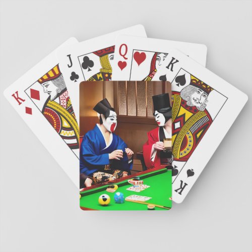 Kabuki Poker Face Playing Cards