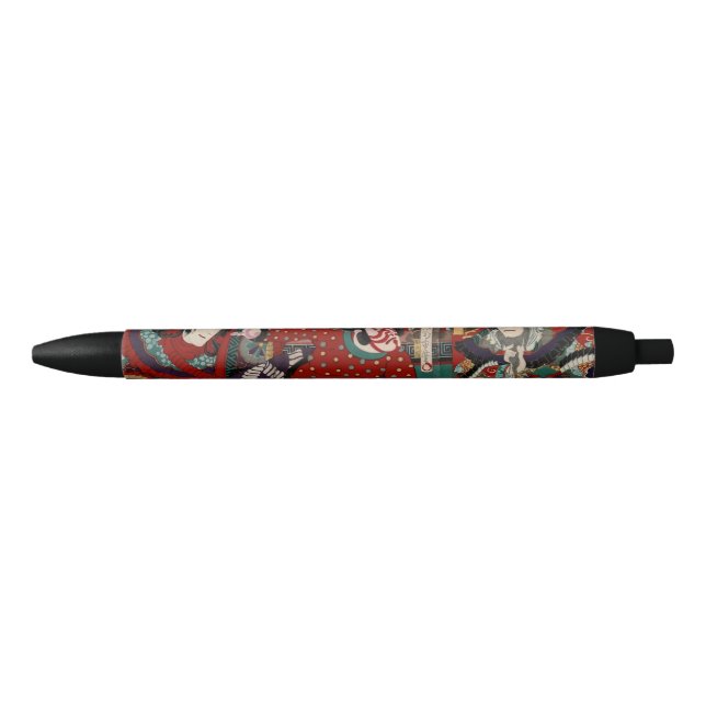 Kabuki Samurai Warriors Woodblock Pen (Front)