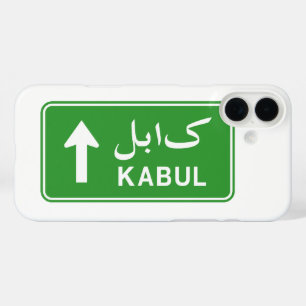 Kabul, Afghanistan Highway Traffic Street Sign iPhone 16 Plus Case