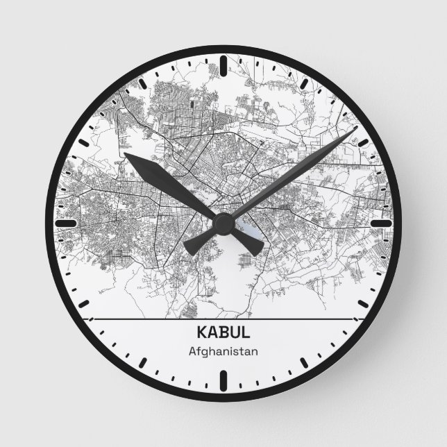 Kabul Clock City Line Art (Front)