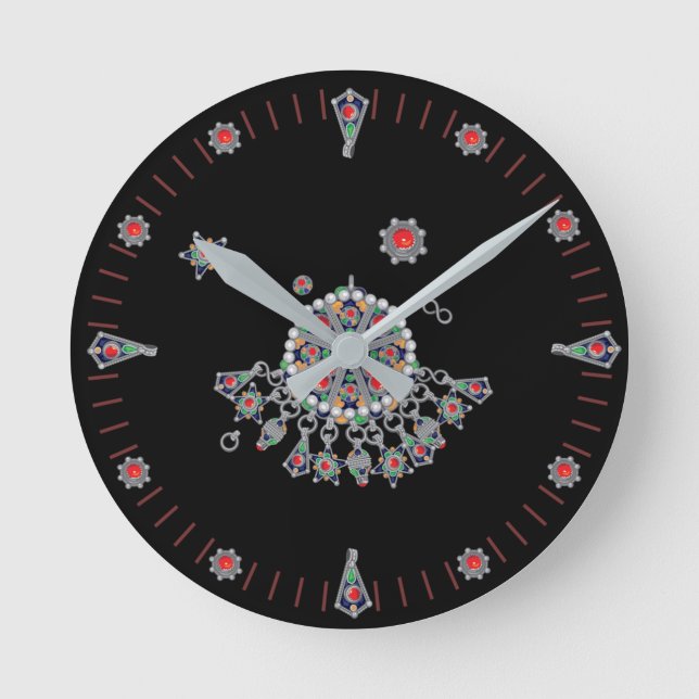 Kabyle jewelry round clock (Front)