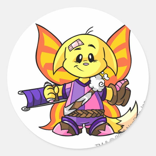 Kacheek Faerieland Player Classic Round Sticker (Front)