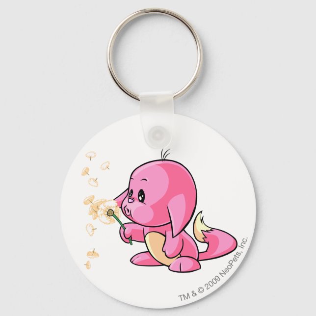 Kacheek Pink Keychain (Front)