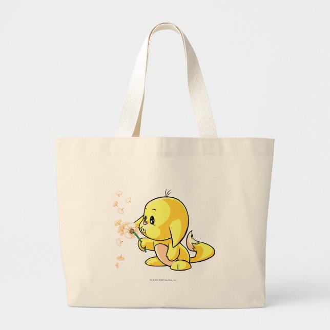Kacheek Yellow Large Tote Bag (Front)