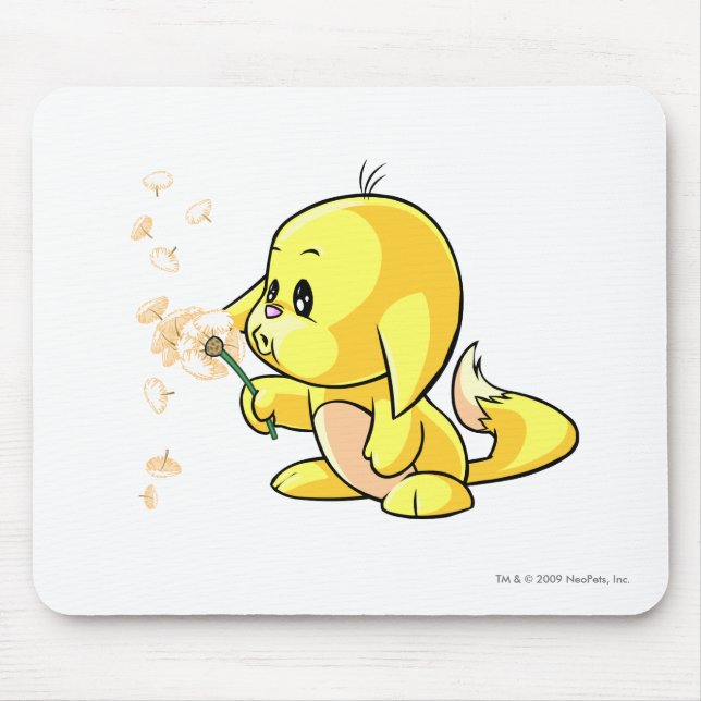 Kacheek Yellow Mouse Pad (Front)