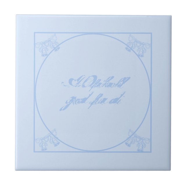 Kachel Fliesen Bayrisch Bayerisch Bairisch Ceramic Tile (Front)