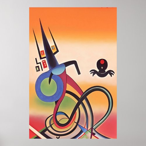 Kachina Dance Ken Gage Abstract Poster