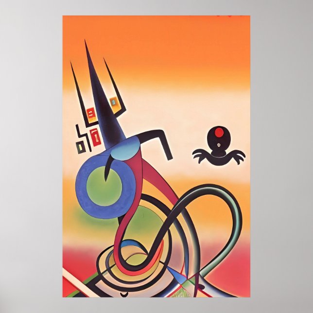 Kachina Dance Ken Gage Abstract Poster (Front)
