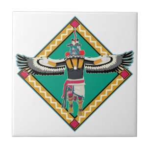 Kachina Dancer Ceramic Tile